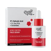 Chemist At Play 2% Salicylic Acid Face Serum for Acne-Prone Skin | Treats Active Acne & Controls Oil | Fades Acne Marks | Improves Skin Texture | Lightweight, Non-Comedogenic | For Men & Women | 30 ml