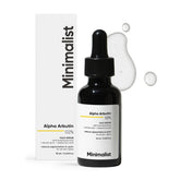 Minimalist Dark Spots Removal Serum with 2% Alpha Arbutin for Hyperpigmentation | Suitable for All Skin Type | Face Serum for Blemishes, Acne Marks & Tanning with Hyaluronic Acid| Fragrance-Free & Non-Comedogenic | For Women & Men | 10 ml