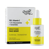 Chemist At Play 10% Vitamin C Serum for Glowing Skin | Pigmentation & Dark Spots | Skin Brightening Face Serum | With Ethyl Ascorbic Acid, Lactic Acid & Glucosamine | For Men & Women | 30 ml