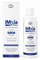 iMxia Plus Hair Strengthening Shampoo with Procapil Advantage | Sulphate & Paraben Free | Helps Reduce Hair Fall & Strengthen Roots | Nourishes Scalp & Protects Hair Damage | 150 ml