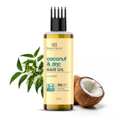 Botanic Hearth Coconut & Zinc Pyrithione Hair Oil with Neem – 150ml – Soothes Scalp, Controls Dandruff, Nourishes & Hydrates for Healthy Hair
