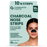 Carbamide Forte Charcoal Nose Strips for Blackhead Removal | Blackheads Removal Strips for painless and instant black head removal | Works within 15 minutes - 10 Strips