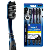 Oral-B Cavity Defense Soft Toothbrush For Adults, Charcoal Extract Soft Bristles, Removes Bacteria For Cavity Protection, Multicolour Toothbrush Set, Oral B Dentist Recommended Brand (Pack of 4)