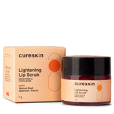 Cureskin Lightening Lip Scrub with Walnut Shell, Beetroot & Squalane | Removes Dead Skin & Lightens Dark Lips | Lip Brightening for Men & Women | 7 g