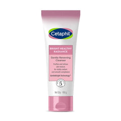 Cetaphil Bright Healthy Radiance Gentle Renewing Cleanser|100G|Gentlebright Technology With Vitamin E-Releasing Jojoba Beads|For All Skin Types|Fragrance Free,1 Count