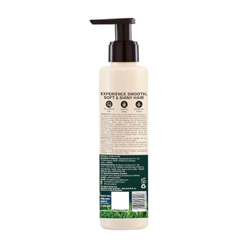Pilgrim Patua & Keratin Hair SMOOTHENING SHAMPOO for Dry & Frizzy hair | Sulphate & Paraben free shampoo for Women & Men | Hair Smoothening & healthy scalp | 200 ml