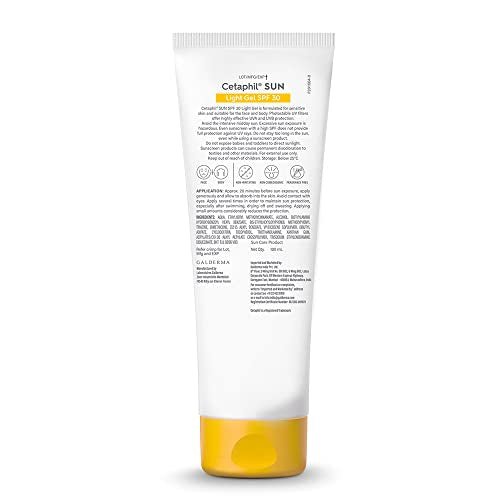 Cetaphil Sun Spf 30 Sunscreen Gel, White, Hydrate & Nourish With Chemical Free Sun Protection,100 ml