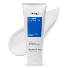 Re'equil Oil Free Moisturizer Cream With Hyaluronic Acid & Betaine | Lightweight Moisturizer For Oily/Combination Skin | 100gm