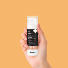 The Derma Co 1% Hyaluronic Tinted Sunscreen Gel with SPF 60 PA++++ | No White Cast | Lightweight | Broad Spectrum Protection | 50 g