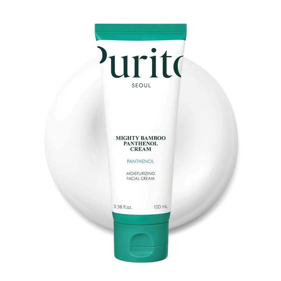 PURITO Panthenol 10% Post-Acne Cream Moisturizer for Blemish Marks, Barrier Repair, Silicone-Free, Non-Comedogenic, Fragrance-Free, Vegan & Cruelty-Free Korean Skincare, 100mL 3.38 fl.oz