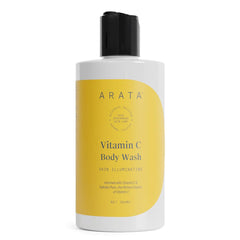 Arata 1% Vitamin C Daily Glow Body Wash For Soft & Even Toned Skin | Helps to Reduce Fades Dark Spots & Pigmentation | Long Lasting Fragrance | No Parabens No Sulfates | 300ML