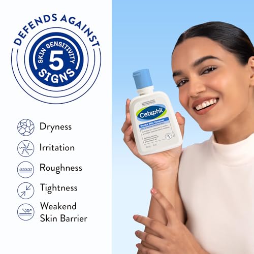 Cetaphil Paraben, Sulphate-Free Gentle Skin Hydrating Face Wash Cleanser with Niacinamide, Vitamin B5 for Dry to Normal, Sensitive Skin - 125 ml