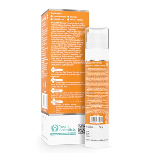 The Derma Co 1% Hyaluronic Sunscreen Aqua Gel SPF 50 PA++++ | Hyaluronic Acid for Deep, Long Lasting Hydration | Ultra Lightweight Texture I Non-Greasy, No White Cast | Broad Spectrum & Blue Light Protection | 50g