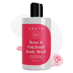 Arata Rose & Patchouli Body Wash for Men & Women - 300ml | 24-Hours Moisture | Refreshing & Long-lasting Fragrance | For All Skin Types