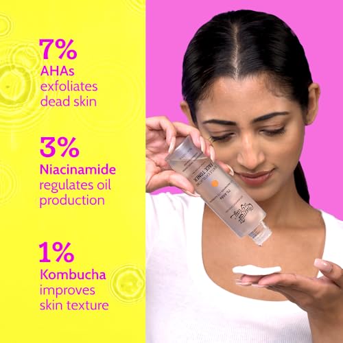 Chemist At Play Glycolic Acid Face Toner for Gentle Exfoliation & Skin Hydration | Formulated with 7% AHA, 3% Niacinamide & 1% Kombucha | 150ml