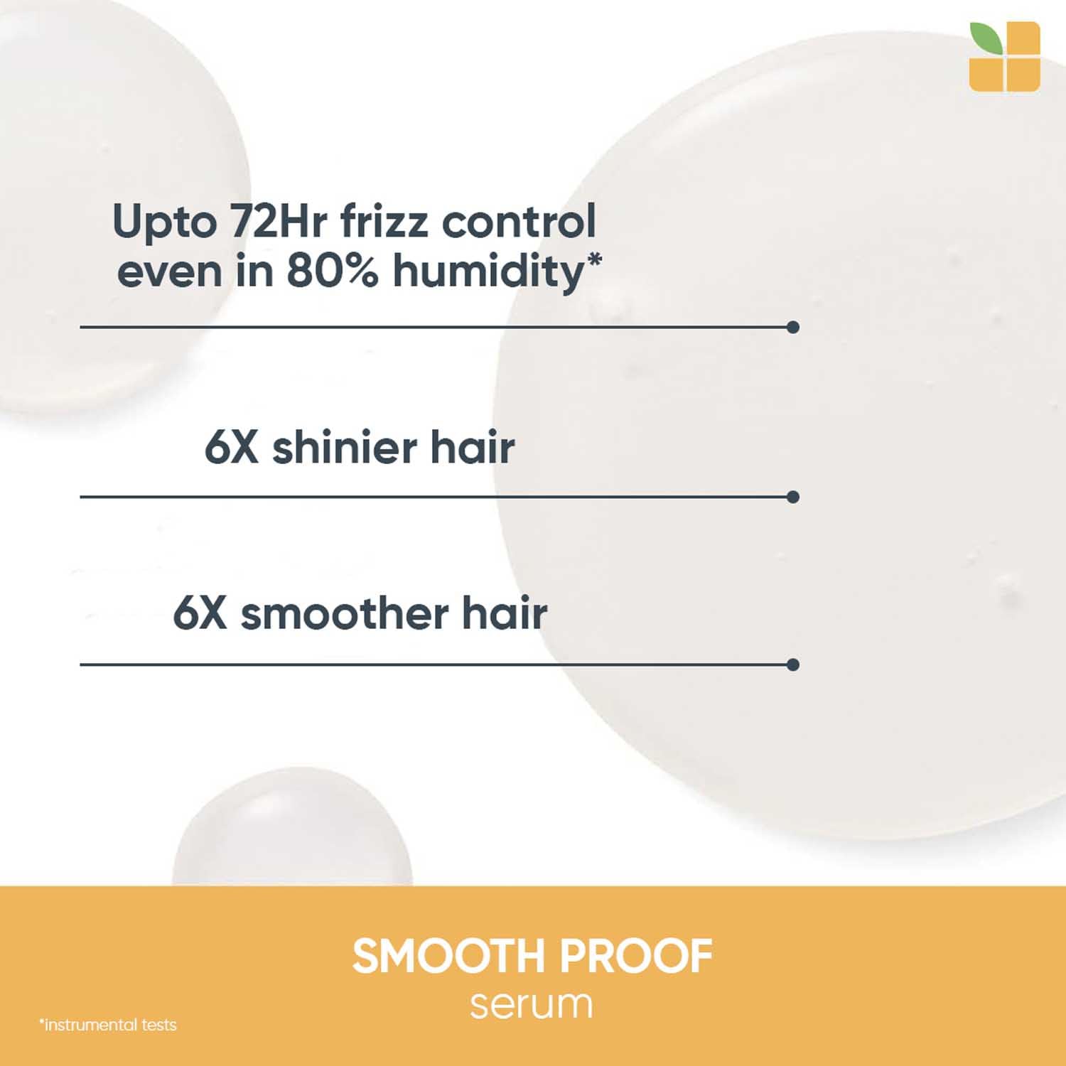 Biolage Smoothproof Deep Smoothing 6-In-1 Professional Hair Serum For Women & Men For Frizzy Hair, 100ml