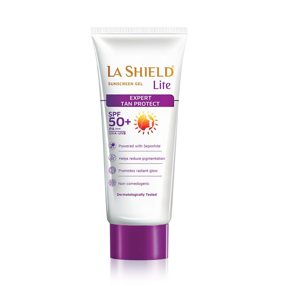 La Shield Lite SPF 50+ PA+++ Pure Mineral Sunscreen | Skin brightening in 3 Weeks | Lightweight | Broad spectrum | Oil-free | PA +++ | Dermatologist Prescribed | All Skin types | 50g