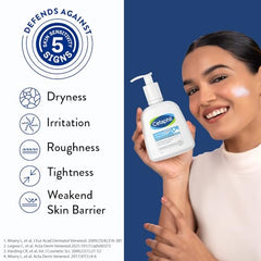 Cetaphil Hydrating Foaming Face Wash for Men and Women | Pollution Defense Cream-to-Foam Cleanser with Niacinamide, Pro-Vitamin B5 & Aloe, 236ml | Removes 97% Pollution Micro-Particles | Gentle Yet Deep Clean