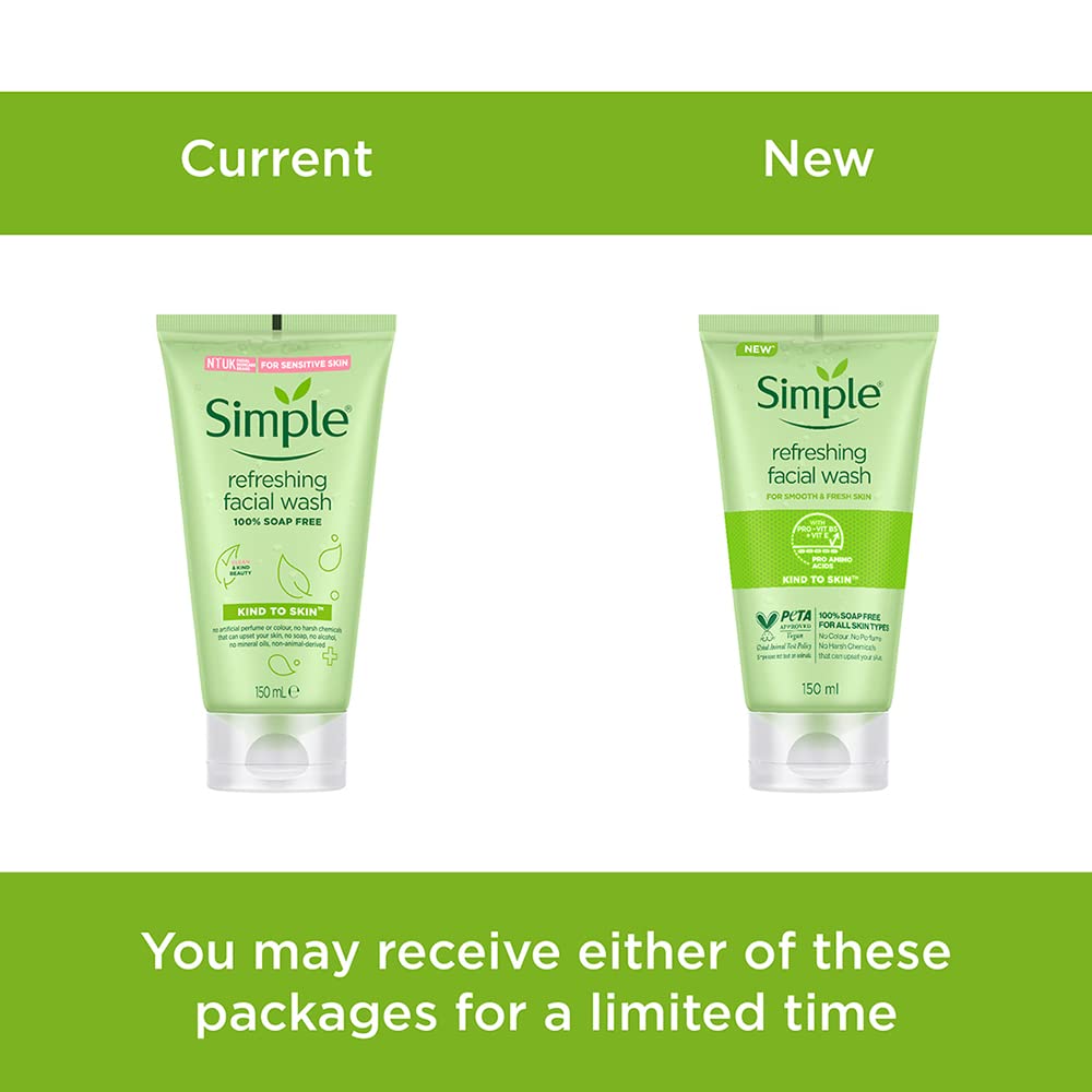 Simple Kind To Skin Refreshing Facial Wash 150 ml