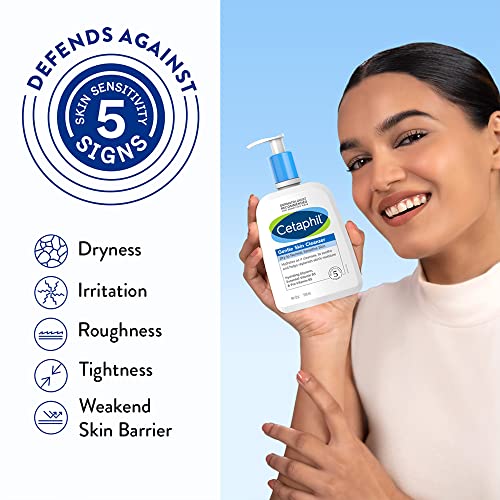 Cetaphil Paraben, Sulphate-Free Gentle Skin Hydrating Face Wash Cleanser with Niacinamide, Vitamin B5 for Dry, Normal Sensitive Skin - 500 ml