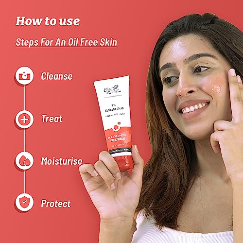 Chemist at Play 2% Salicylic Acid Face Wash For Oily Skin with Niacinamide | Prevents Acne & Removes Excess Oil | Sulphate Free, Anti Acne Face Cleanser | For Men & Women | 100 ml