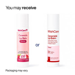 WishCare Tinted Lip Balm SPF 50 PA++++ | Brightening Lip Balm for Dark Lips | In-Vivo Tested | Kojic Acid & Niacinamide | For Women | 5g (packaging may vary)