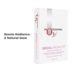 O3+ Bridal Facial Kit for Radiant & Glowing Skin with Hyaluronic Acid, Glycolic Acid and Niacinamide - Ideal for All Skin Types (66g+75ml)