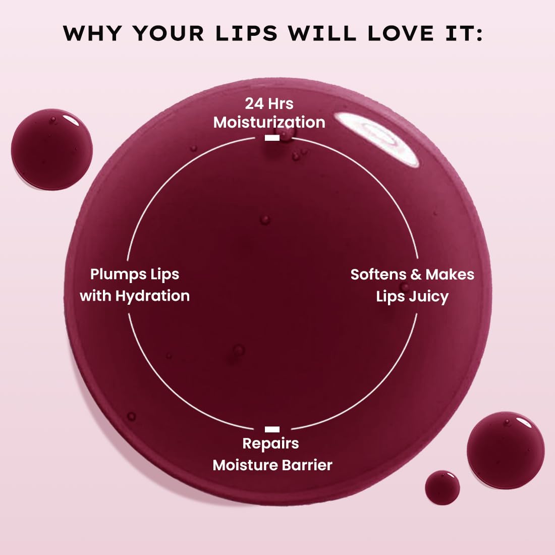 Hyphen Tinted Lip Balm | Brightens & Reduces Dark Lips & Pigmentation | 1% Vitamin E, Peptide & 2% Squalane | Winter Lip Care | 24H Moisturization for Dry & Chapped Lips | Orchid (Mauve Shade)- 10g