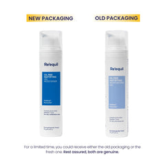 Re'equil Oil Free Mattifying Gel Moisturiser | Controls excess oil & shine | Non sticky, non greasy finish | For Oily, Acne Prone Skin | 75 gm