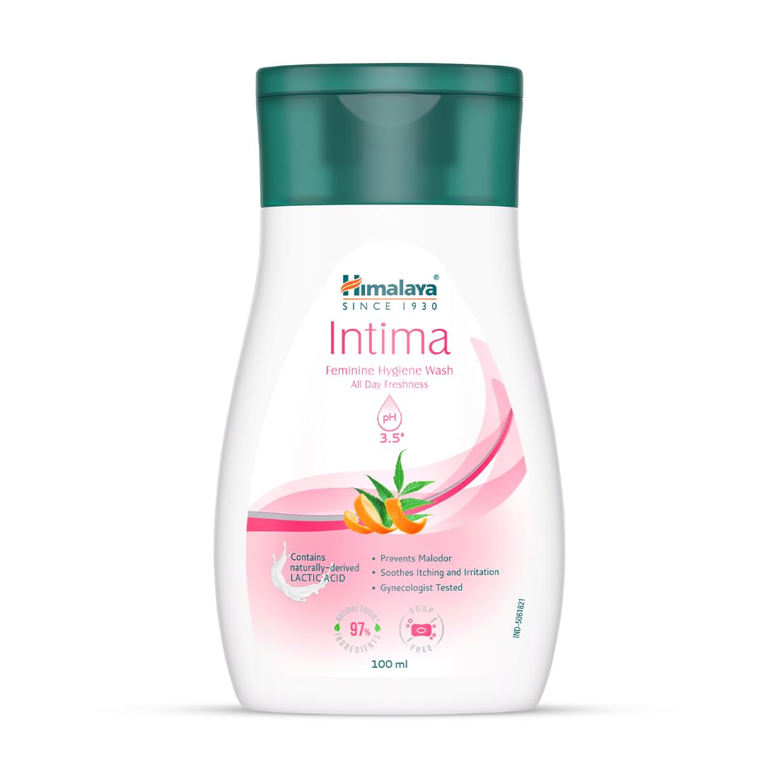 Himalaya Intima | 100 ml | Feminine Hygiene Wash | Lactic Acid Wash | Balances pH | Natural Ingredients | Relieves Itching and Irritation