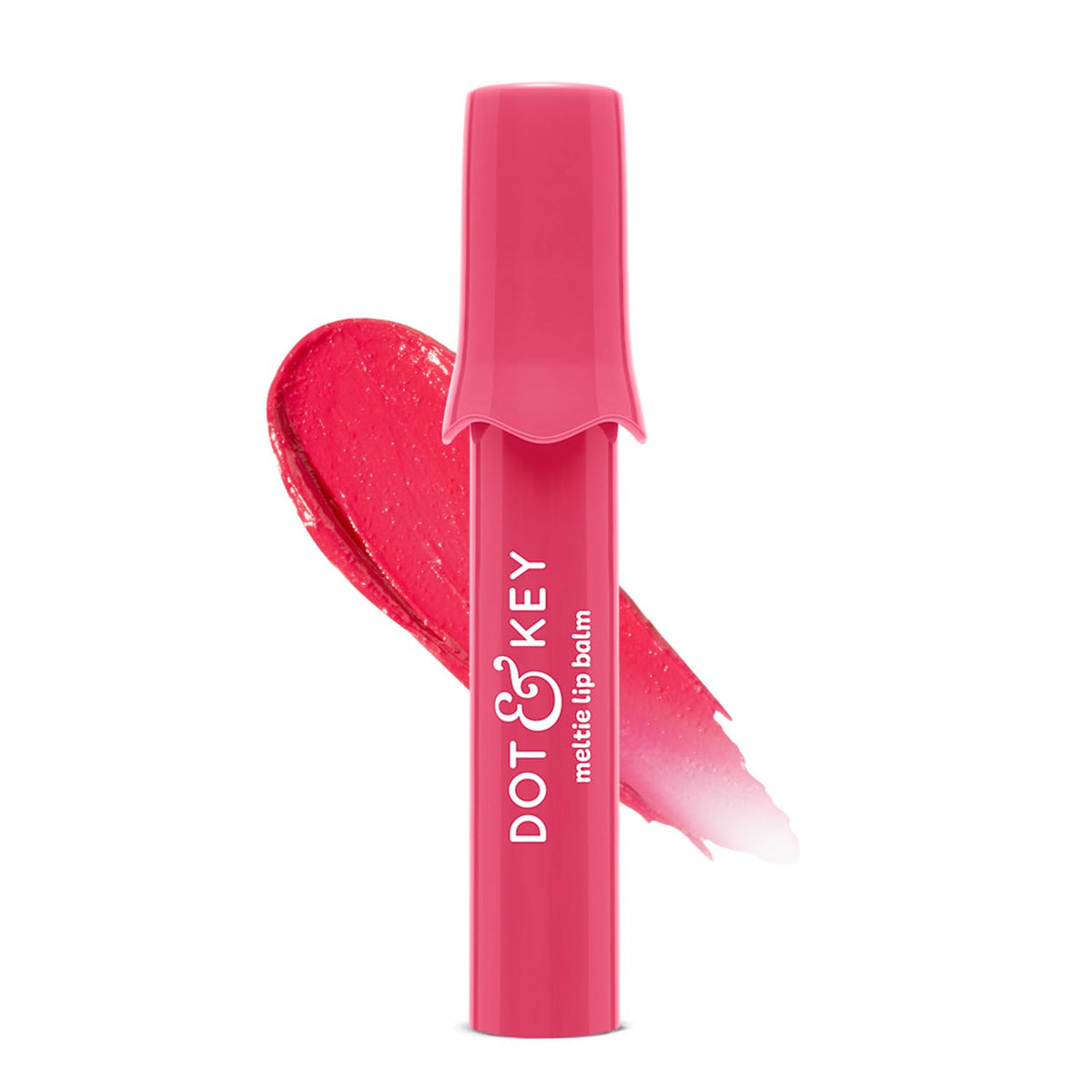 Dot & Key Meltie Lip Balm SPF 50+++ In-Vivo Tested With 2% Kojic & Vitamin C | Hydrates Dry, Chapped Lips, Lightens Pigmentation, Brightens Lips | Strawberry Glaze | 4g
