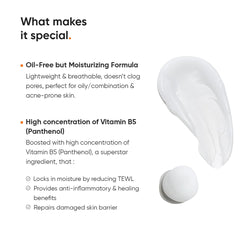 Minimalist Dehydrated Skin Moisturizer with 10% Vitamin B5 for Oily & Acne-Prone Skin | Oil-Free Hydration & Lightweight Gel Formula for Damaged Barrier Repair | Fast-Absorbing & Non-Sticky Lightweight Winter Cream For Women & Men | Fragrance-Free | 50 gr
