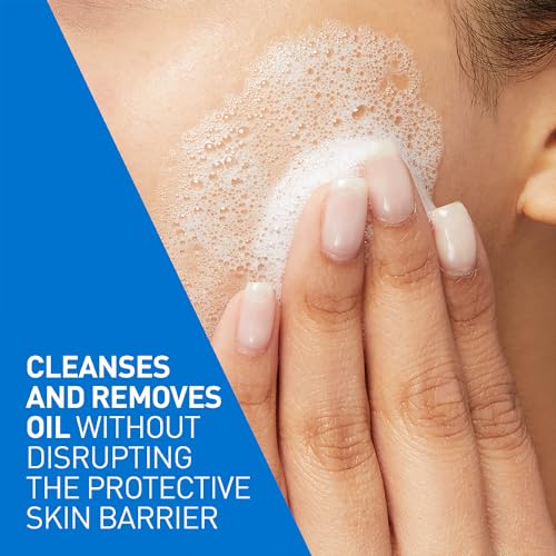 CeraVe Foaming Cleanser For Normal To Oily Skin (473ml) - Dermatologist-Developed Facewash | Non-Comedogenic And Fragrance-Free Cleansers For Acne-Prone Skin