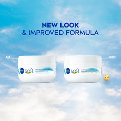 NIVEA Soft Light Moisturizer, 300 ml, for Face, Hand & Body, Non-Greasy Cream with Vitamin E & Jojoba Oil for Instant Hydration