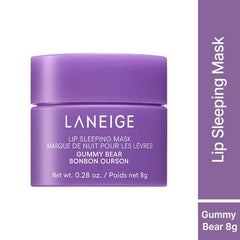 LANEIGE Lip Sleeping Mask | Moisturizing Lip Treatment with Vitamin C + Shea Butter for Soft Hydrated Lips | Overnight Repair | Lip Balm For Dry Chapped Lips| Lasting Hydration | Gummy Bear |8Gm
