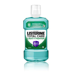 Listerine Cavity Fighter Mouthwash Liquid, Removes 99.9% Germs, prevents cavities, 250ml (Pack of 1)