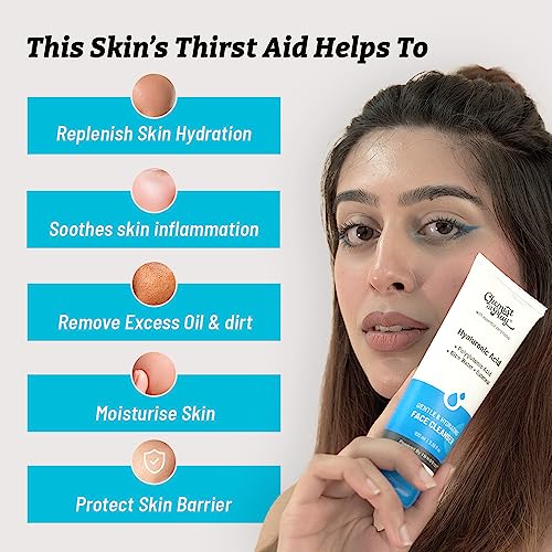 Chemist at Play Gentle & Hydrating Face Cleanser | Hydrates Dull & Dry Skin | Enriched with Vitamin E, Rice Water & Oatmeal | Removes Excess Oil & Dirt | For All Skin Types | For Men & Women | 100ml