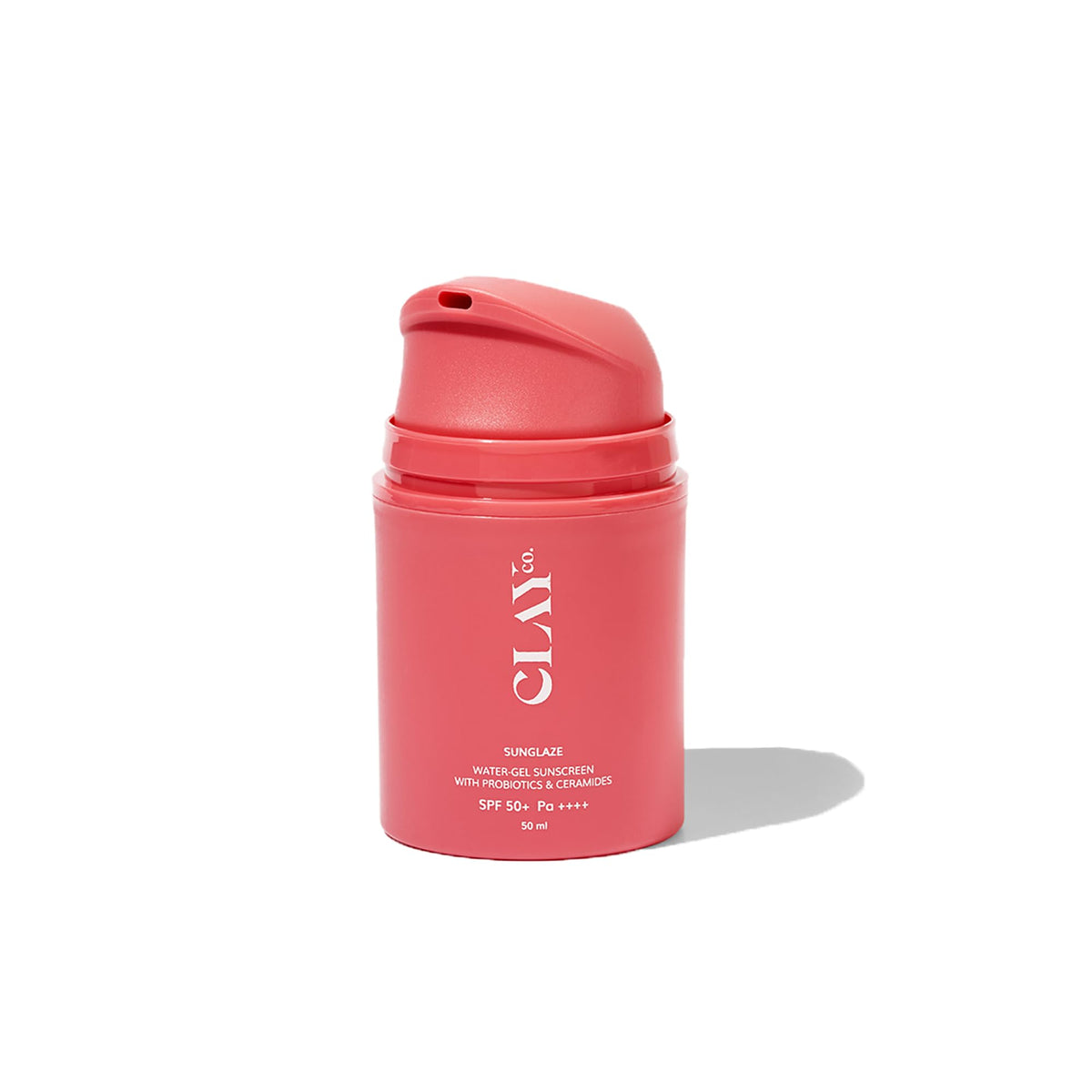 Clayco Sunglaze Sunscreen SPF 50 PA++++ | Probiotic & Ceramide-Infused | Lightweight, Non-Greasy & Fast-Absorbing | Broad Spectrum UVA, UVB & Blue Light Protection | Hydrating & Brightening | For All Skin Types (50ml)