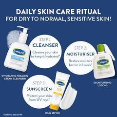 Cetaphil Hydrating Foaming Face Wash for Men and Women | Pollution Defense Cream-to-Foam Cleanser with Niacinamide, Pro-Vitamin B5 & Aloe, 236ml | Removes 97% Pollution Micro-Particles | Gentle Yet Deep Clean