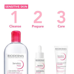 Bioderma Sensibio H2O Daily Soothing Cleanser, Make up Pollution & Impurities Remover Face Eyes Sensitive skin, 500ml