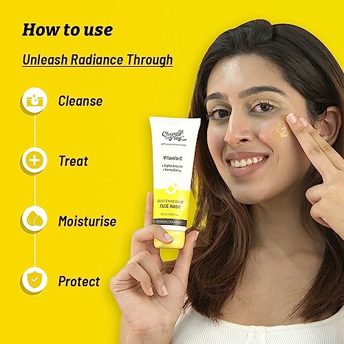 Chemist at Play 30x Vitamin C Face Wash | Cleans Oil & Dirt | Fades Dark Spots | Improves Radiance | For All Skin Types | For Men & Women | Vegan | SLS & Paraben Free | 100 ml