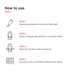 DERMATOUCH Bright & Even Tone Face Wash with Niacinamide, Vitamin E and Kojic Acid | Daily Gentle Face Cleanser For Tan, Pigmentation, Uneven Tone, Dark Spot Removal - 70G