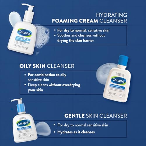 Cetaphil Hydrating Foaming Face Wash for Men and Women | Pollution Defense Cream-to-Foam Cleanser with Niacinamide, Pro-Vitamin B5 & Aloe, 236ml | Removes 97% Pollution Micro-Particles | Gentle Yet Deep Clean