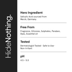 Minimalist Anti-Acne Salicylic Acid 2% Face Wash For Oily & Acne Prone Skin | With LHA for Pore Cleansing, Oil Control & Sebum Regulation | Sulfate-Free Formula with Zinc for Gentle Exfoliation | Cleanser for Women & Men | 100 ml