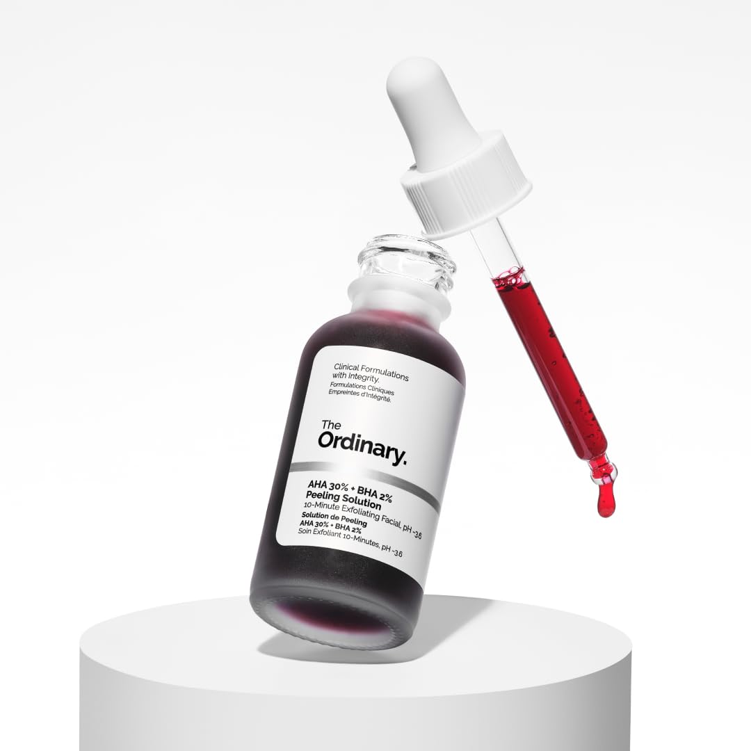 The Ordinary AHA 30% + BHA 2% Peeling Solution, Advanced Exfoliating Peel for Brighter Skin, 30ml
