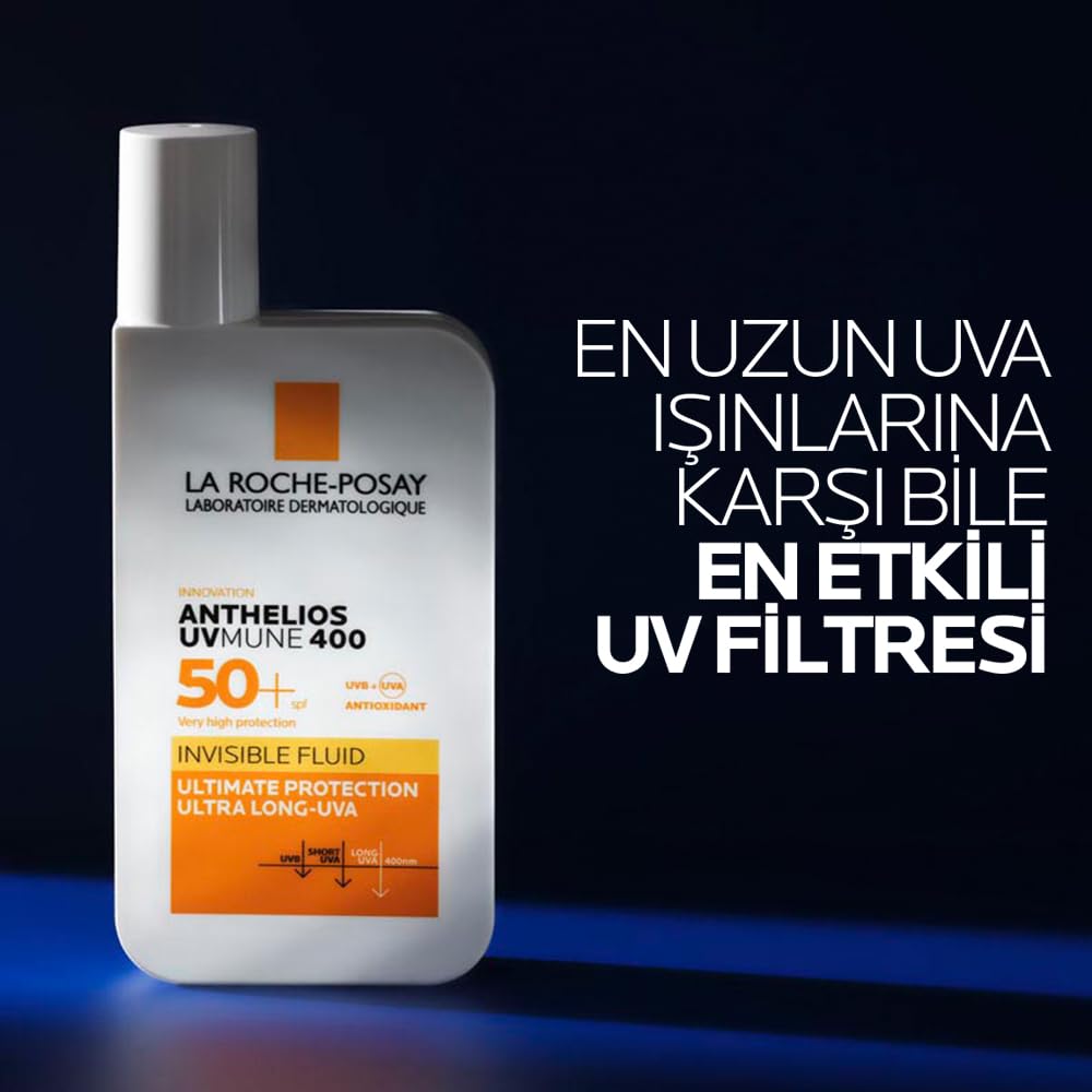 La Roche-Posay Anthelios UVMUNE400 Invisible Fluid SPF50+ Sunscreen, 50ml