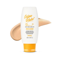 Eclipse Solaire Aqua Fusion Sunscreen SPF50 | 5X Protection with SPF 50 PA++++ | Infused with Himalayan Spring Water | Non-Greasy, For All Skin Types – 60ml