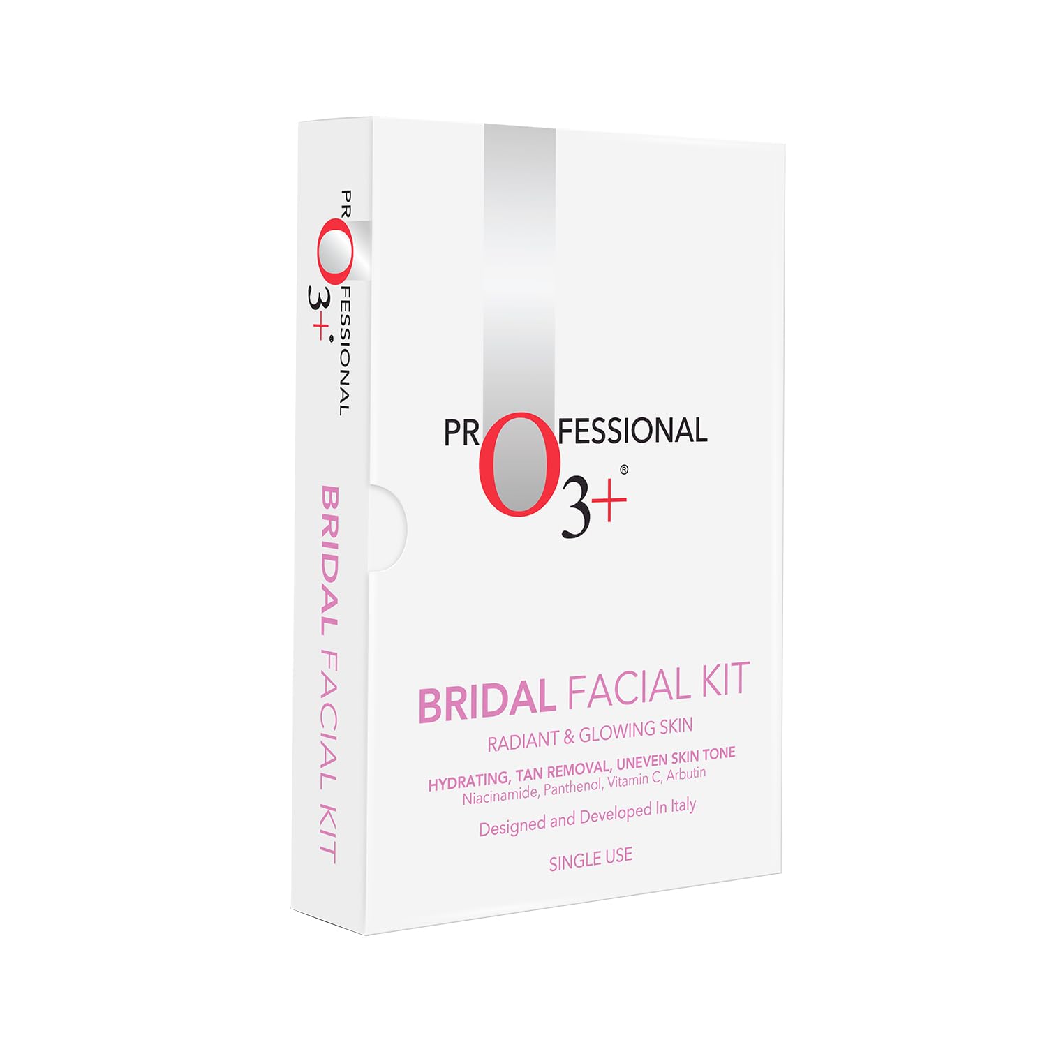 O3+ Bridal Facial Kit for Radiant & Glowing Skin with Hyaluronic Acid, Glycolic Acid and Niacinamide - Ideal for All Skin Types (66g+75ml)