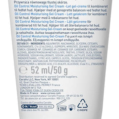 CeraVe Oil Control Gel Cream lightweight Moisturizer for Oily & Combination Skin with Ceramides, Hyaluronic Acid & Niacinamide | Dermatologist Recommended (52ml)
