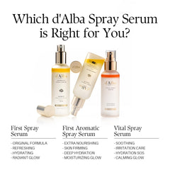 d'alba Piedmont Italian White Truffle First Spray Serum, Vegan Skin Care, Hydrating Face Moisturizer, Glow Serum for Radiant Skin, Non Comedogenic, All In One Mist, Korean Skin Care (1.69 fl oz/50ml)